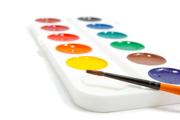 Water Colors box on a white background