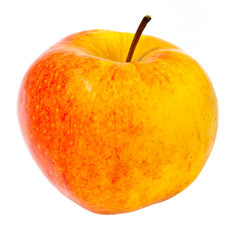 Yellow apple isolated on white