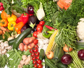 large vegetable composition background