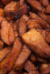 Fried meat background