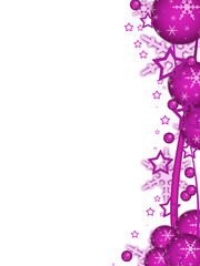 Weihnachten Postkarte hoch lila