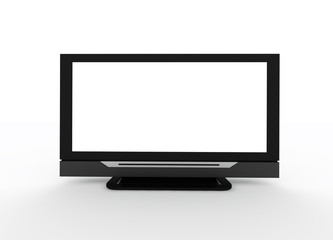 LCD screen TV with white display