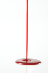 falling cassis on a white background