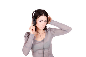 Fototapeta premium Listening to Music
