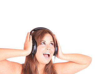 Fototapeta premium Listening to Music