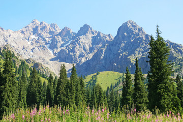 Mountain landscape, Central Asia, Kazakhstan