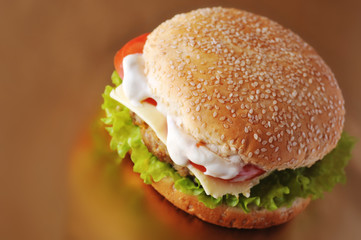 sandwich with  cutlet