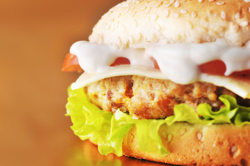 sandwich with  cutlet