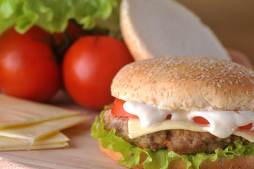 sandwich with  cutlet