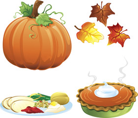 Autumn and fall icons