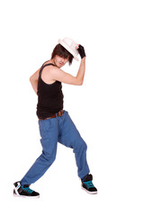 modern style dancer posing