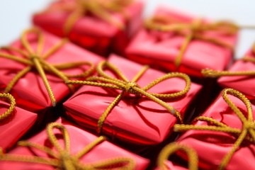 Red giftboxes