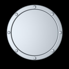 Obraz premium round metal shield