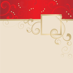 red gold vector blank ornate image