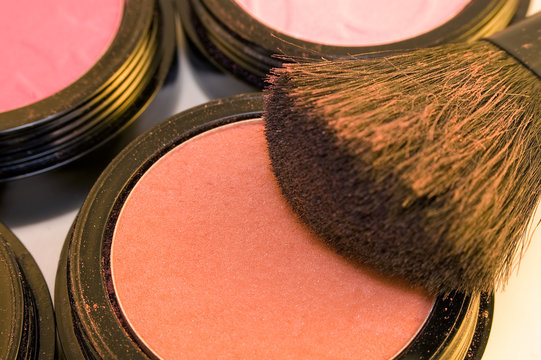 detail of make-up items