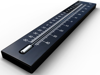 Black 3D thermometer