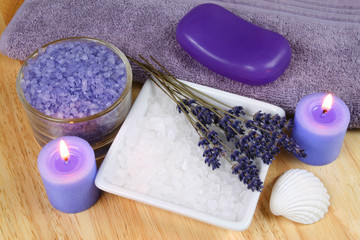 Lavender relax in spa