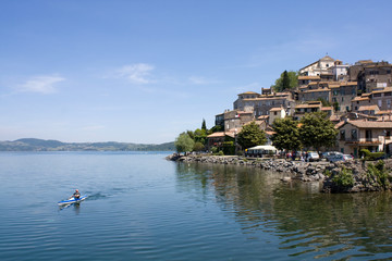 Canoe Sul Lago Di Bracciano - Anguillara Sabazia, Lazio, Italia