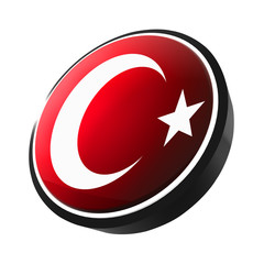 Obraz premium Türkei Button