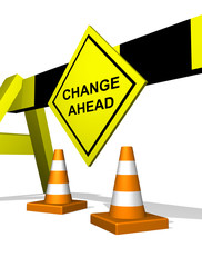 Road block warning on future changes
