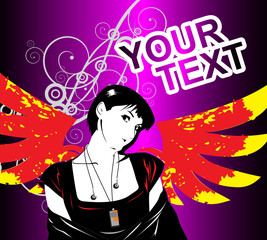 Party background. Template flyer for party