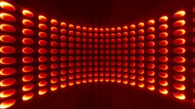 Panoramic Wall of Lights - loop