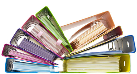 Rainbow paper folders