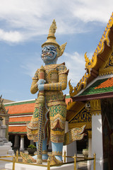 Fototapeta premium A kind of mythological soldier in Grand Palace in Bangkok
