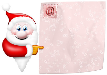 Babbo Natale-Christmas Background-Père Noël-Cartoon-2