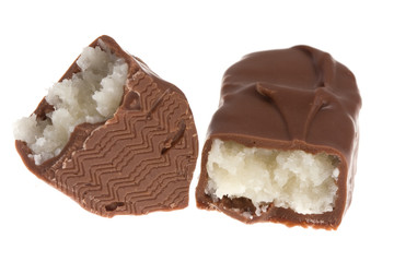 Chocolate on isolated