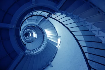 Fotobehang Ponce De Leon Lighthouse Spriral Staircase © gracious_tiger