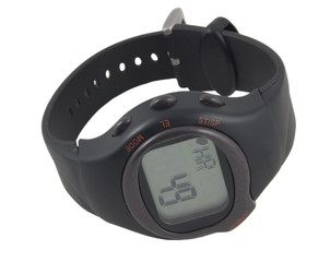 runner's watch with heart monitor isolated on white