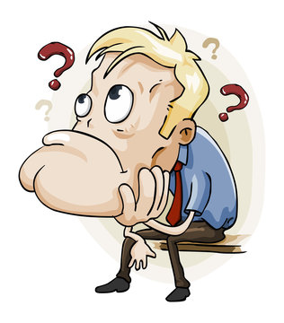 recommend clip art: Thinking man