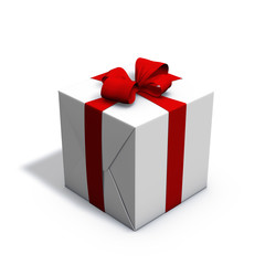 red and white gift box