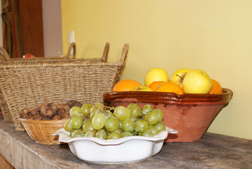 corbeilles de fruits