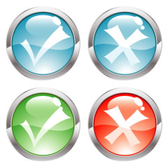 Gloss Buttons with ticks