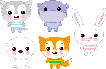 Cute animal set 03