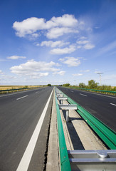 Fototapeta premium Central Partition Belt of the Highway