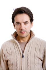 Obraz premium young casual man portrait, isolated on white