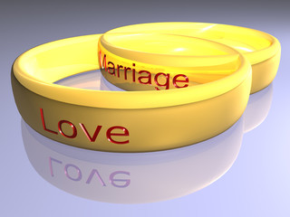 Designelemente - Ringe - 3D mit Schriftzug