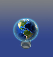 Light Bulb Earth