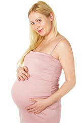 happy pregnant woman