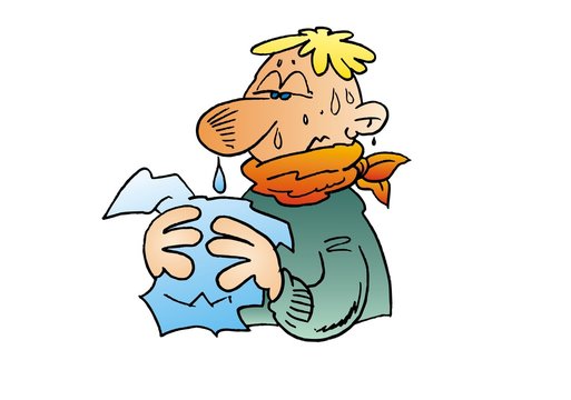 Lustige Bilder Erkältung: Zeichnen gegen den Schnupfen!