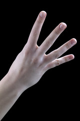 Fototapeta premium gestures, the hands, four
