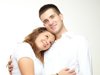 Fototapeta premium happy smiling couple