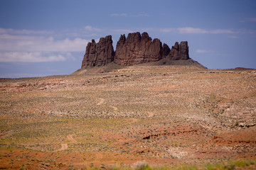 Fototapeta na wymiar Steinformation am Monument Valley