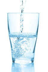 Water pouring into glass