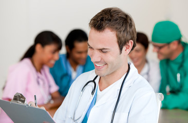 Young male Doctor Smiling at the camera