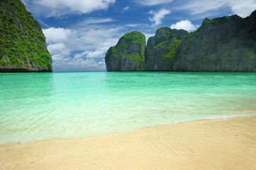 Obraz premium Beautiful lagoon, exact place where 