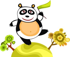 Naklejka premium panda